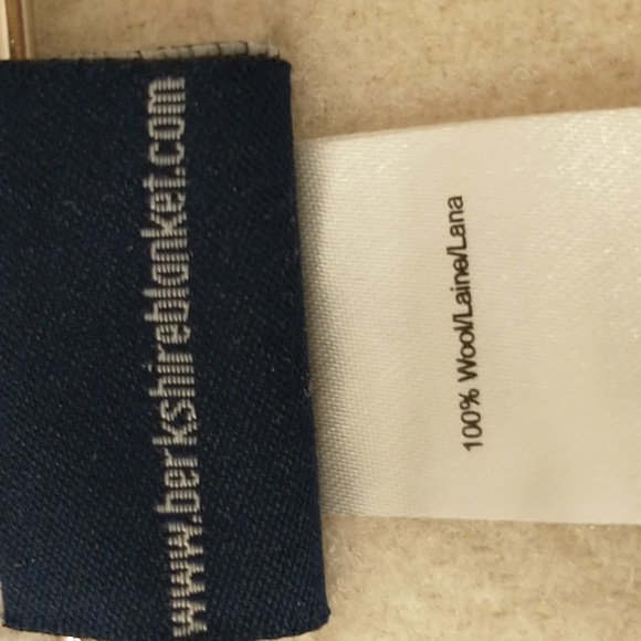 100% Wool Plaid Blanket 88" x 93" Neutral Cream Gray & Tan Window Pane Soft Warm - Picture 3 of 7